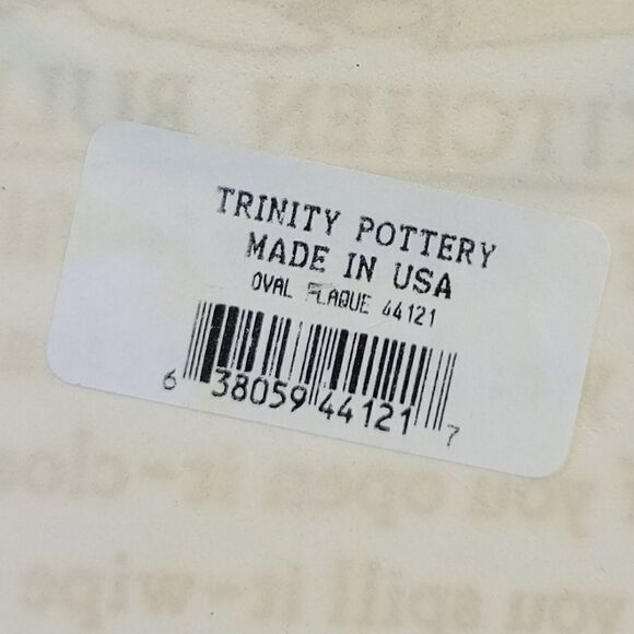 Trinity Pottery Handcrafted Kitchen Rules Hanging Plaque - Picture 5 of 5